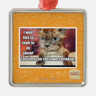 Rasen Sprinklur Timer Silbernes Ornament