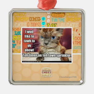 Rasen Sprinklur Timer Silbernes Ornament