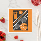 Rasen Tennis Player Grafik Napkin Serviette (Beispiel)