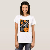 Rasen-Tennis-Player Grafik-T - Shirt (Vorne ganz)