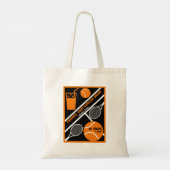 Rasen-Tennis-Player Grafik-Tote-Tasche Tragetasche (Rückseite)