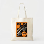 Rasen-Tennis-Player Grafik-Tote-Tasche Tragetasche (Vorne)
