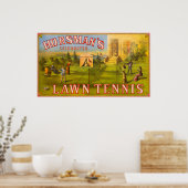 Rasen-Tennis Poster (Küche)