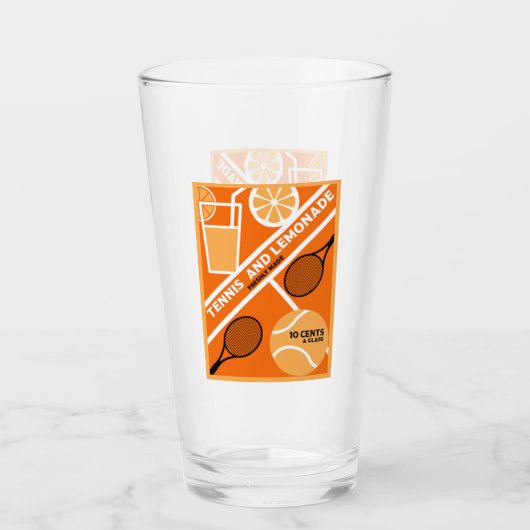 Rasen-Tennis-Spieler Grafik-Kunst Glas (Vorderseite)