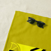 Rasen-Tennis-Spieler Grafik-Kunst Strandtuch (Beispiel)