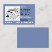 Rasen-Turf-Cartoon Visitenkarte (Vorne/Hinten)