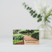 Rasen u. Landschaftsgestaltungs-Visitenkarte Visitenkarte (Stehend Vorderseite)