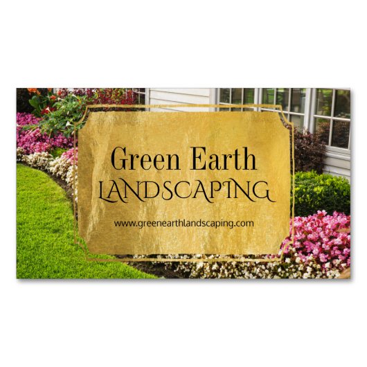 Rasen-und Garten-Magneten Magnetische Visitenkarte (Vorderseite)