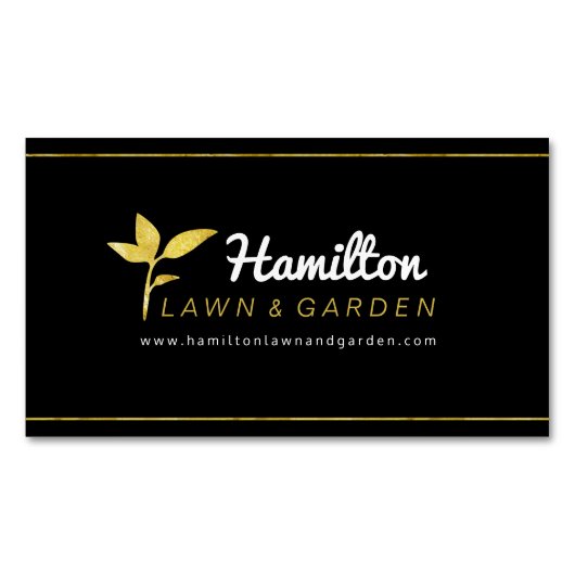 Rasen-und Garten-Magneten Magnetische Visitenkarte (Vorderseite)