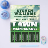 Rasen- und Gartendienstleistungen reißen den Flyer (Einzeln)