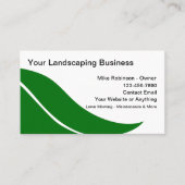 Rasen und Landschaft Visitenkarte (Vorderseite)