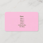 Rasen- und Landschaftskarte Visitenkarte (Rückseite)