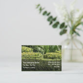 Rasen- und Landschaftskarten - zwei Seiten Visitenkarte (Stehend Vorderseite)