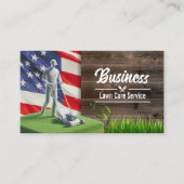 Rasen- und Landschaftsschutz Veteran Mowing Visitenkarte (Vorderseite)