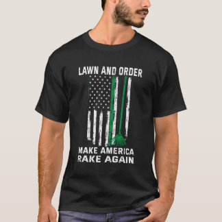 Rasen und Ordnung machen Amerika wieder Vintag T-Shirt