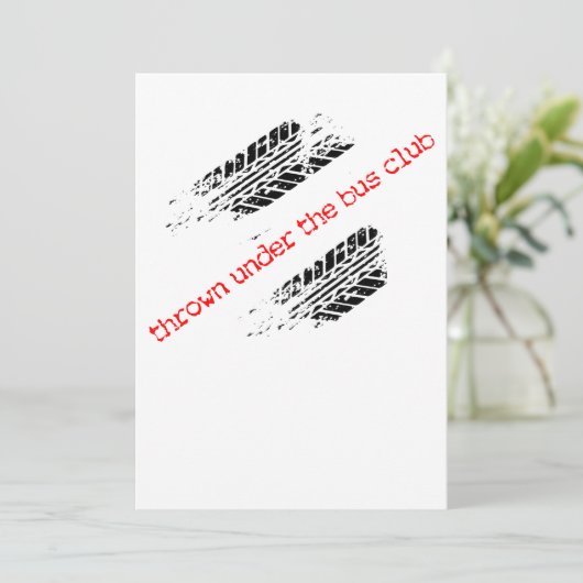 Rasen unter der Busklub-Einladung Einladung (Stehend Vorderseite)