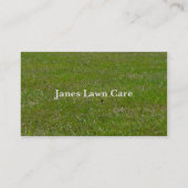 Rasen-Visitenkarte Visitenkarte (Rückseite)
