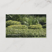 Rasen-Visitenkarten Visitenkarte (Rückseite)