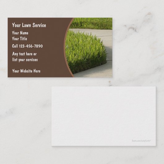 Rasen-Visitenkarten Visitenkarte (Vorne/Hinten)
