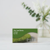 Rasen-Visitenkarten Visitenkarte (Stehend Vorderseite)