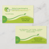 Rasen-Wartungs-Visitenkarten Visitenkarte (Vorne/Hinten)
