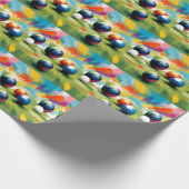 Rasenbogenfarbenpflash, Geschenkpapier (Ecke)