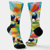 Rasenbogenfarbenpflash, Socken (Gewinkelt)