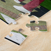 Rasenbowler, die Laichbowle spielen, Puzzle (Seite)