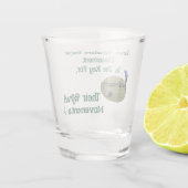 Rasenbowler wissen, dass die Lage für Bowls entsch Schnapsglas (Rückseite)