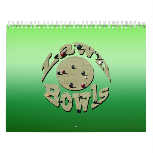 Rasenbowls Bilder und Designs, Kalender, Kalender (Titelbild)