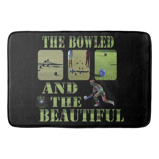 Rasenbowls bowled and beautiful, badematte (Vorderseite)