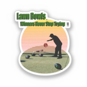 Rasenbowls Die Gewinner Design, Vinyl Cut Sticker