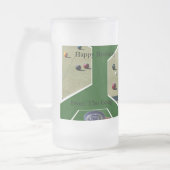 Rasenbowls Dimensional Art, Mattglas Bierglas (Links)