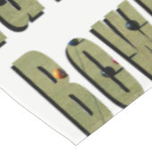 Rasenbowls Dimensions Picture Logo, Tischdecke (Schrägansicht)
