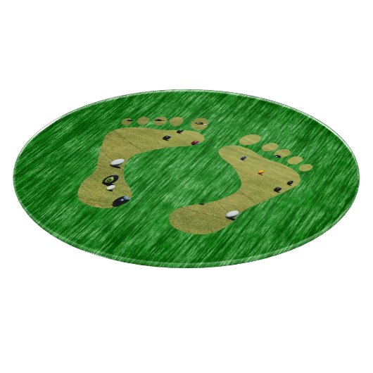 Rasenbowls Footprints, Schneidebrett (Ecke)