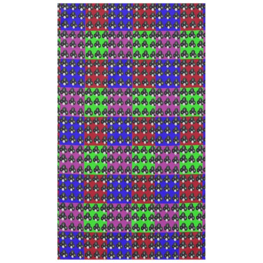 Rasenbowls Mehrfarbiges Patchwork-Muster, groß Tischdecke (Vorderseite)