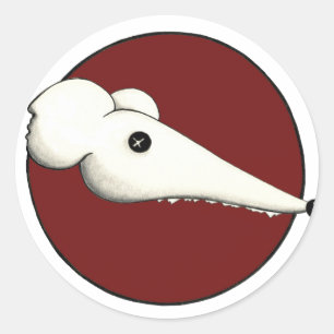 rasende Ratten Runder Aufkleber