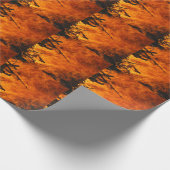 Rasendes Feuer Geschenkpapier (Ecke)