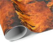 Rasendes Feuer Geschenkpapier (Rolleneckpunkt)