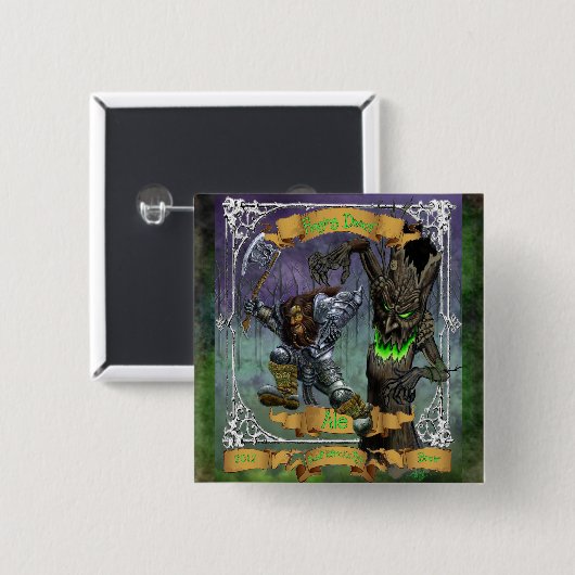 Rasendes zwergartiges Ale Button (Vorne & Hinten)