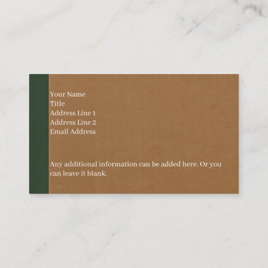 Rasendienst Visitenkarte (Rückseite)