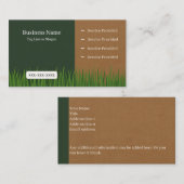 Rasendienst Visitenkarte (Vorne/Hinten)