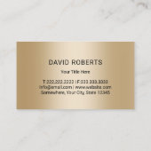 Rasenfläche Bewässerung Blue & Gold Landscaping Visitenkarte (Rückseite)