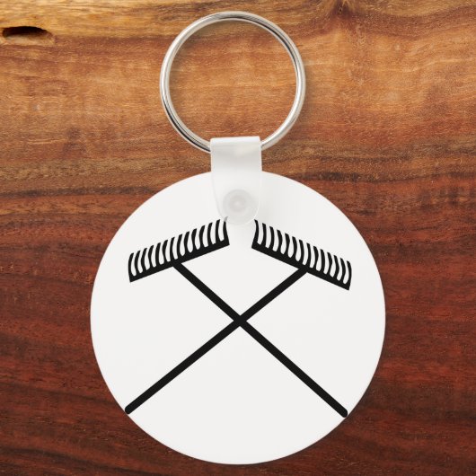 Rasenfläche gekreuzt schlüsselanhänger (Vorderseite)