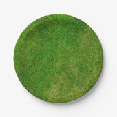 Rasenfläche Pappteller (Vorderseite)