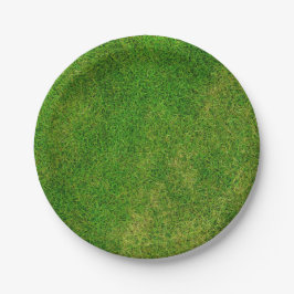 Rasenfläche Pappteller