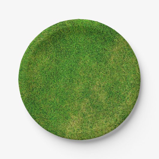 Rasenfläche Pappteller (Vorderseite)