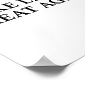 Rasenflächen wieder großartig zum Sonnenmäher mach Poster (Ecke)