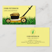 Rasengärtnerei Gras Schneiden Dienstleistungen Gel Visitenkarte (Vorne/Hinten)