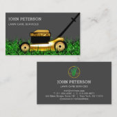 Rasengärtnerei Grasschneiden Grau Visitenkarte (Vorne/Hinten)